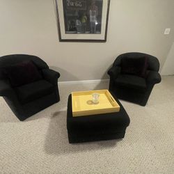 3pc  Modern Upholstered Chair Set