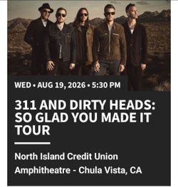 311  And the dirty heads: so glad you made it tour