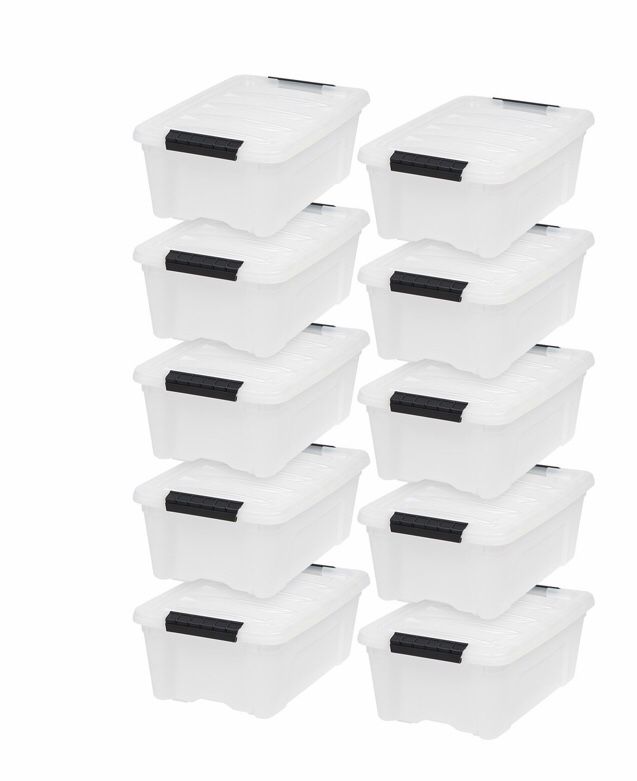 Iris Storage Containers Snap Latch New