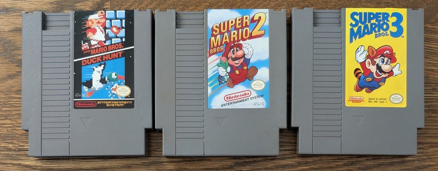 ๐ Super Mario Bros. 1, 2 & 3 Nintendo NES Lot โ Tested & Authentic ๐ฎ
