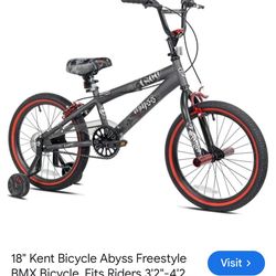 18-inch Kent Abyss Freestyle BMX bicycle