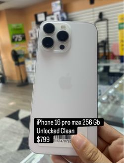 Unlocked - iPhone 16 pro max 256 Gb and clean Imei