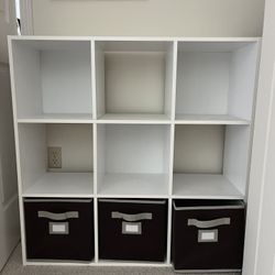 9 Cubicle storage Shelf With Three Bins