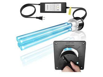 Powerful 80W HVAC Duct UVC Light, High-Power Duct Sanitizer UV Light with Ceramic Base