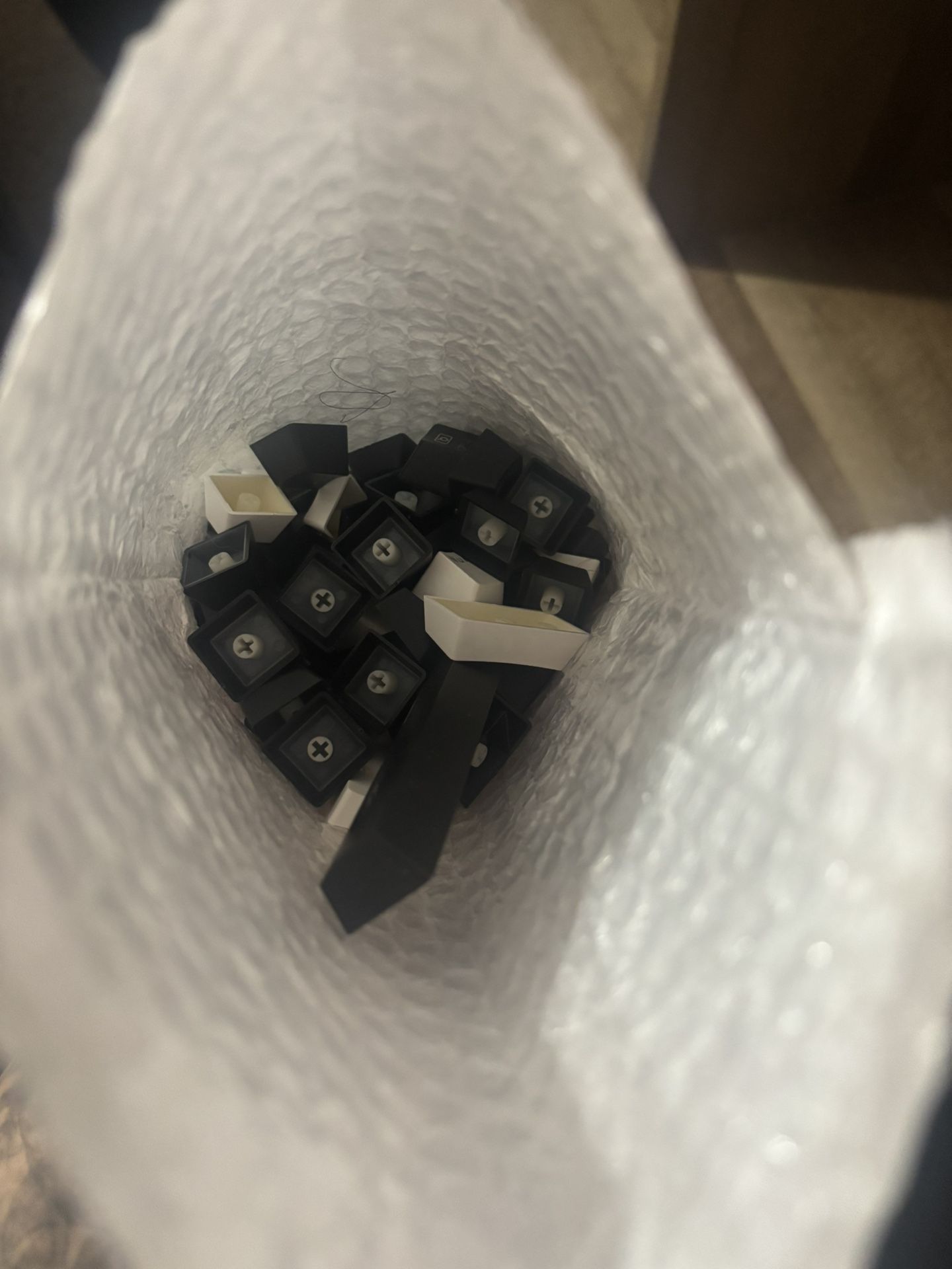 random black and keycaps for mechanical keyboard