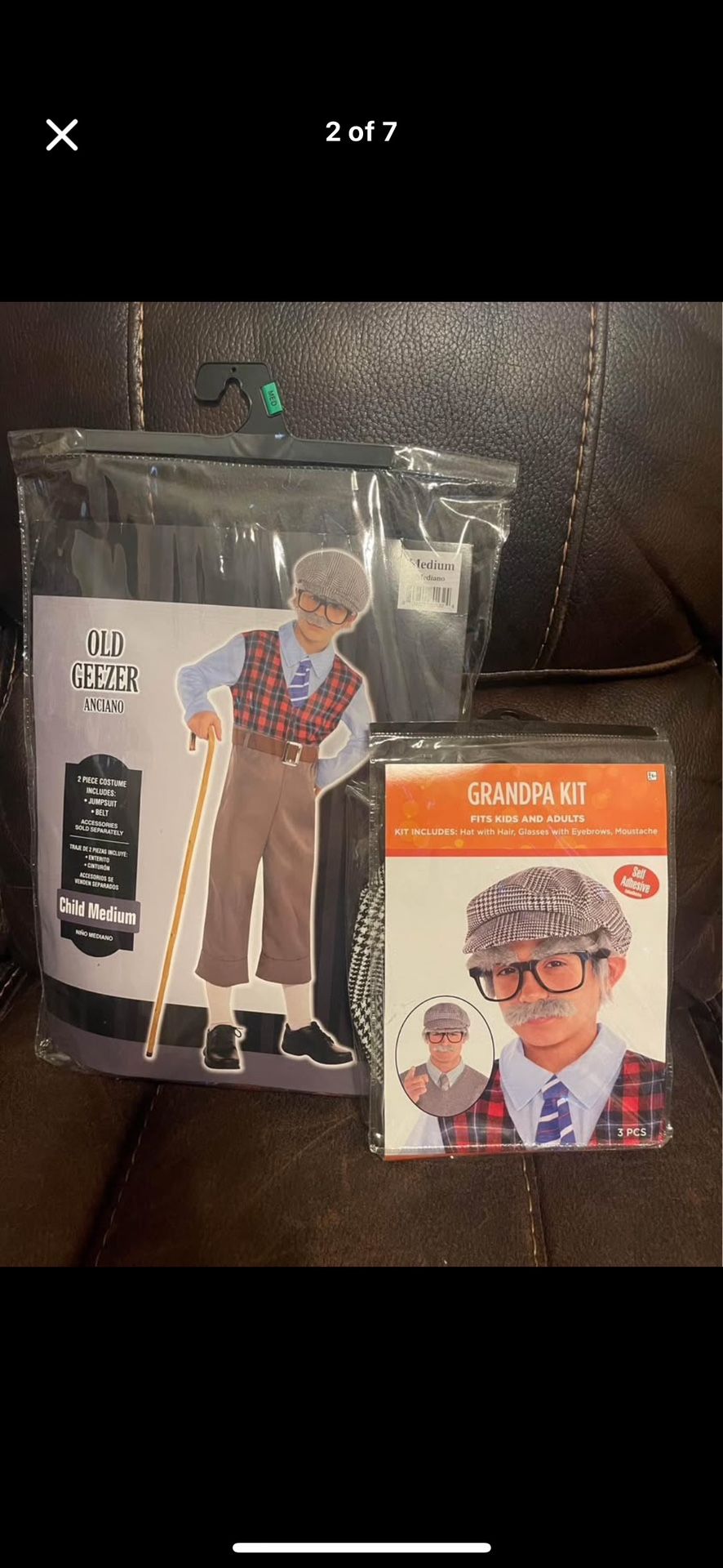 Youth Old Man/Grandpa Costume