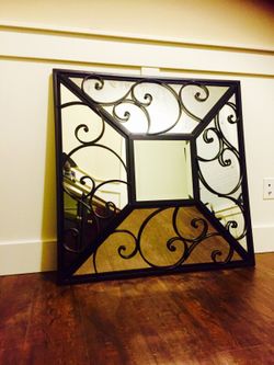 Mor Furniture Anitique Metal Large Wall Mirror