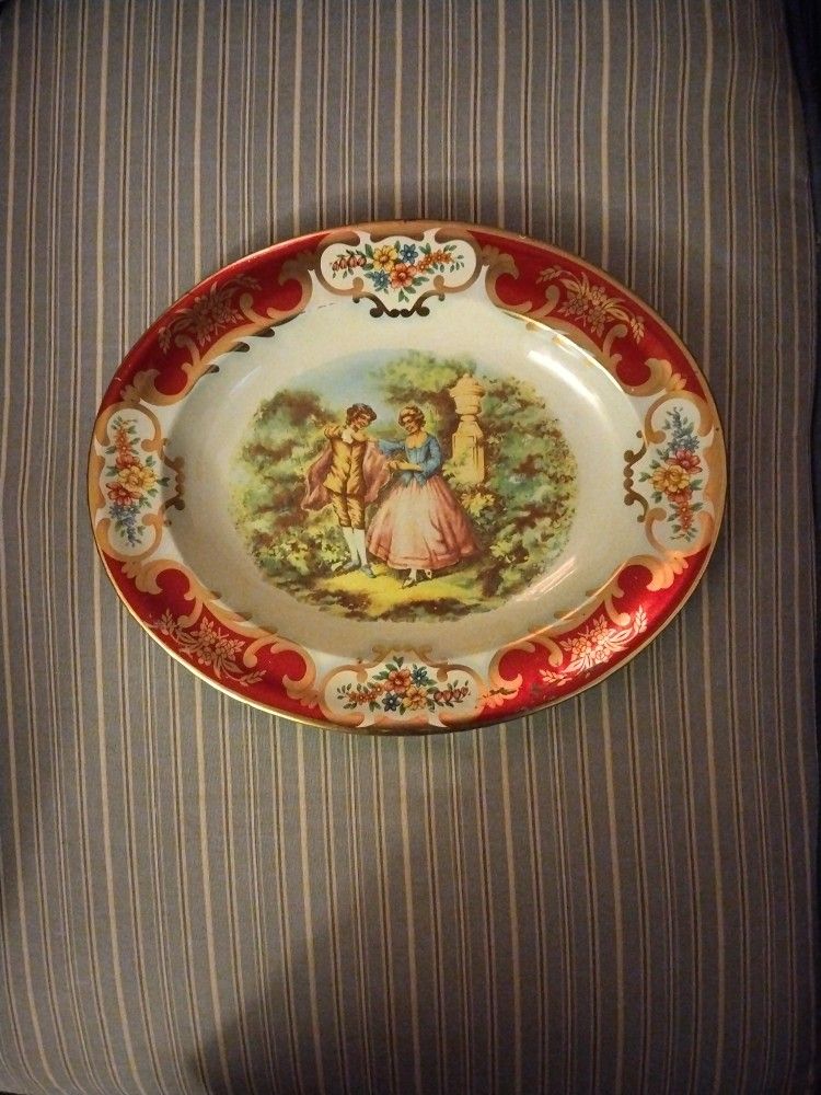 Daher Decorated Ware Serving Tray Victorian Theme