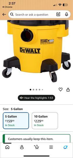 Dewalt vacuum