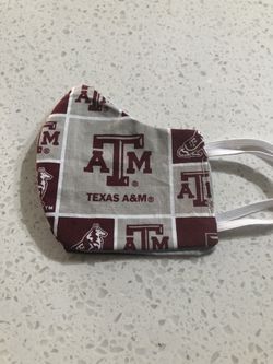 Texas A&M Washable reversible fabric masks