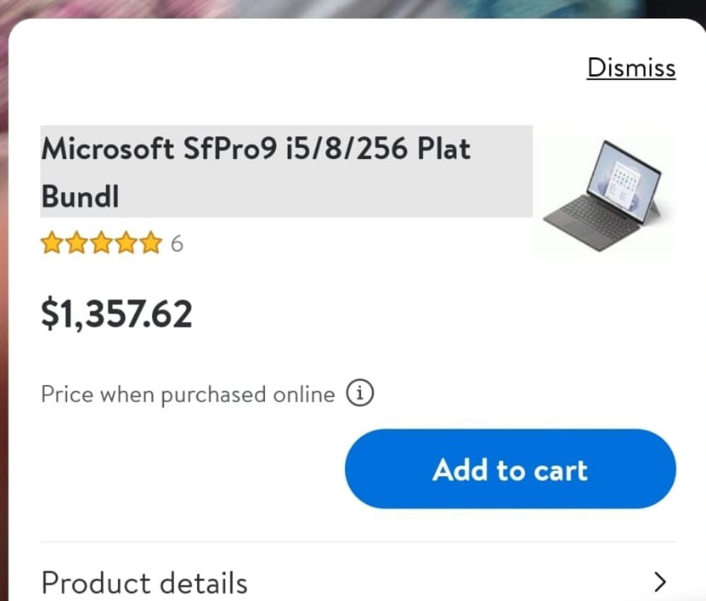Laptop Microsoft Surface Pro9