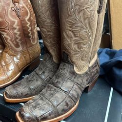 LUCCHESE BOOTS SIZE 10D BURKE GIANT GATORS