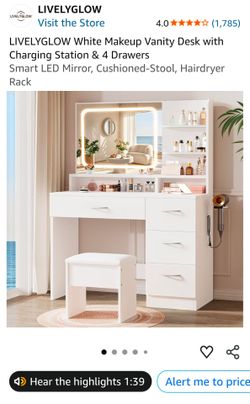 Two New Unassembled Makeup Vanities with cracked mirrors - $140 OBO