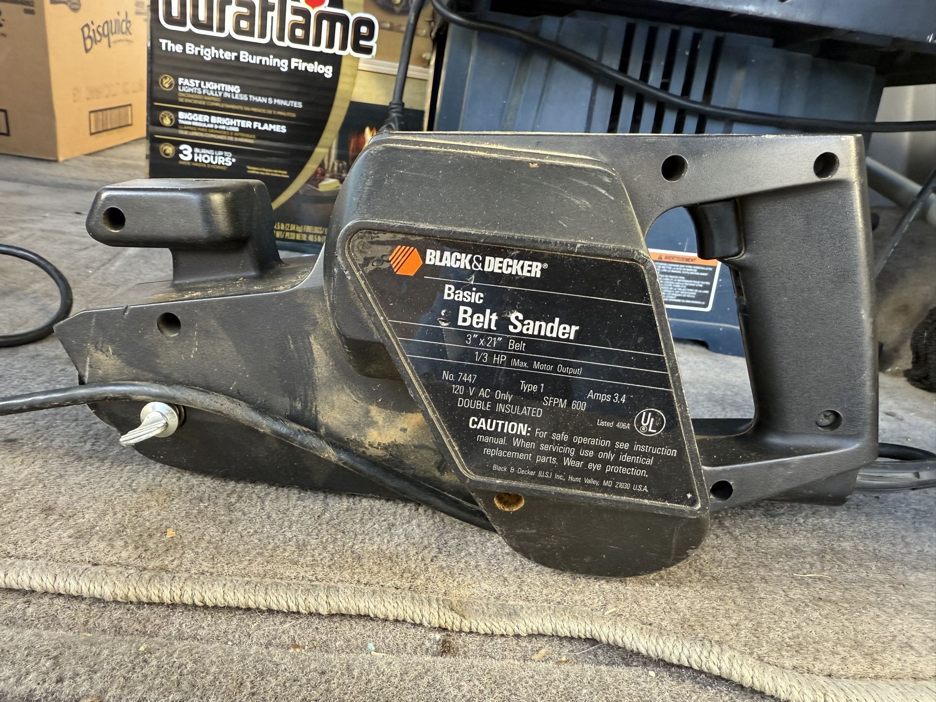 Black Decker 7447 belt sander