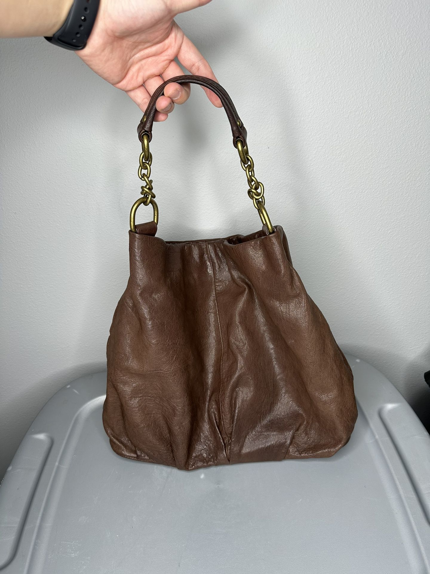 Nordstrom Brown Leather Hobo Bag