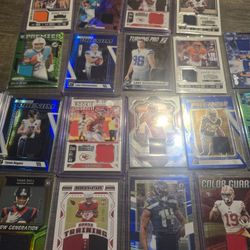 bunch of memorabilia patches NFL