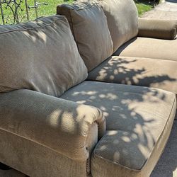 3 Piece Tan Living Room Sofa Set