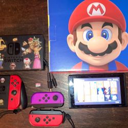 Nintendo Switch Mario Day Limited Edition Console With Box 