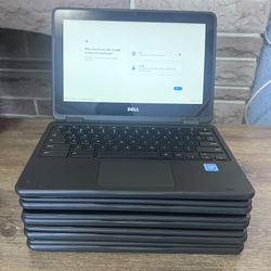 Lot of 5 Dell Chromebook 3189 Touchscreen Tablet / HDMI + WEBCAM