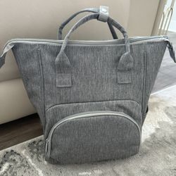 Grey Diaper Bag