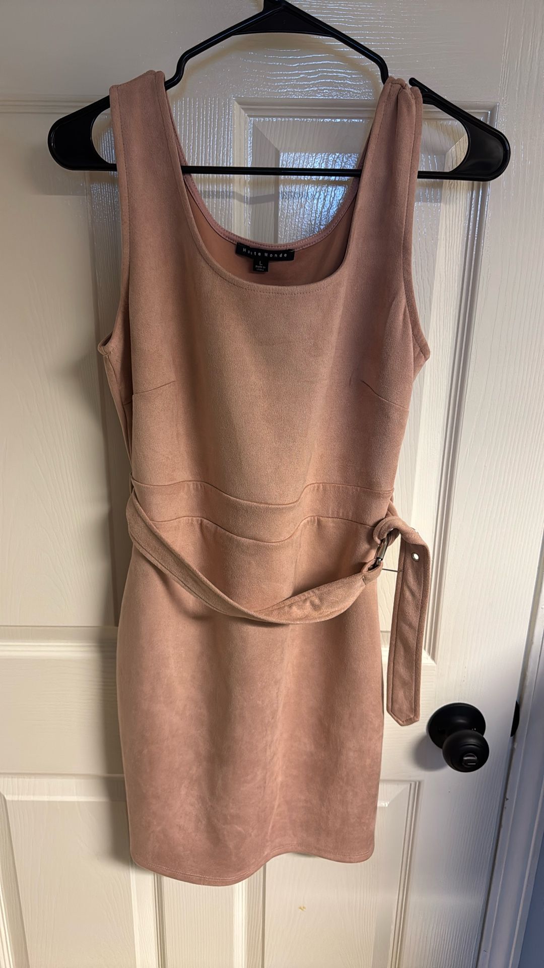 Cute Pink Velvet Dress