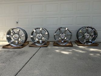 Cadillac Chrome Wheels Set of 4 OEM Rims