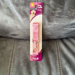 New Short Pink Dog Leash 4 Foot x 1 Inch Size Large L 