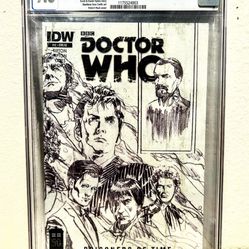 Cgc 9.8 Doctor Who #12 Prisoners Of Time. Sketchbook Cover Variant