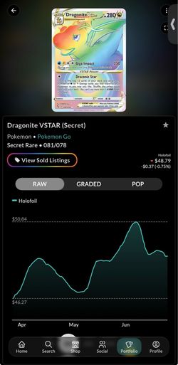 Pokemon- Dragonite (VSTAR Secret) Pokemon Go