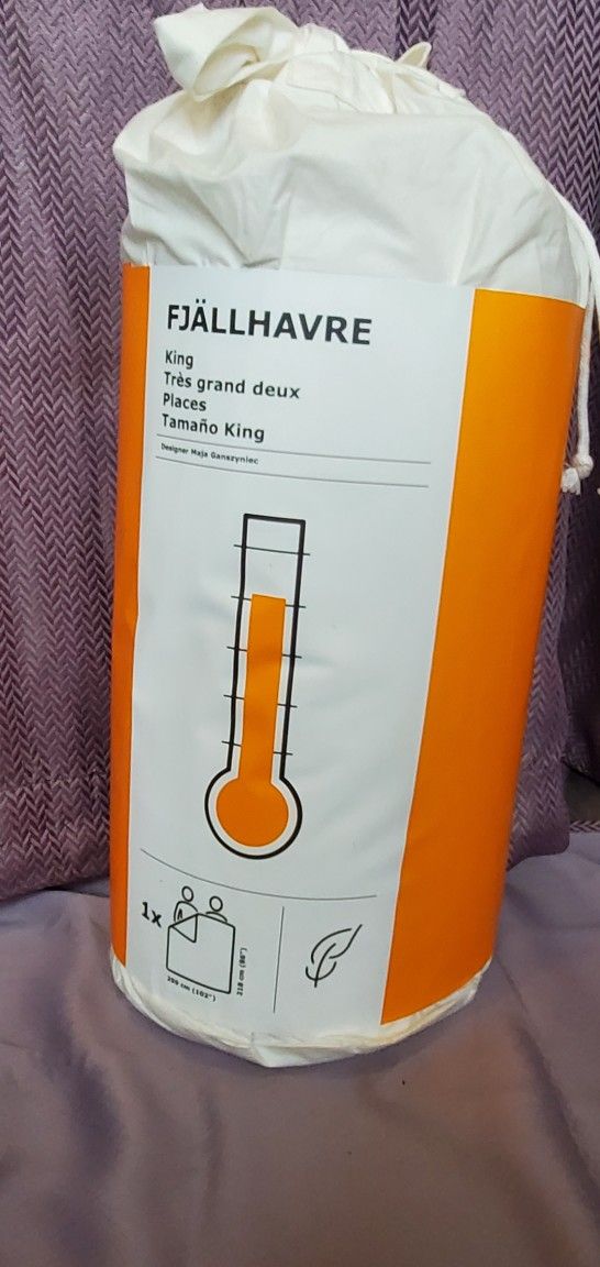IKEA Down Comforter  KING FJALLHAVRE