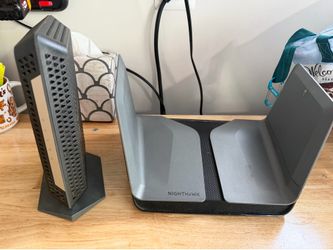 NETGEAR Nighthawk AX8 5700 Router & CM1200-100NAS DOCSIS 3.1 Cable Modem