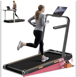 16% Incline Walking Pad Treadmills for Home Small