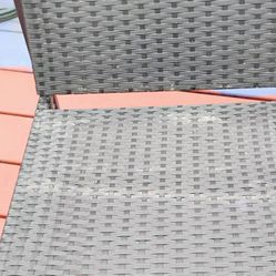 Whicker outdoor rocker chairs with cushions