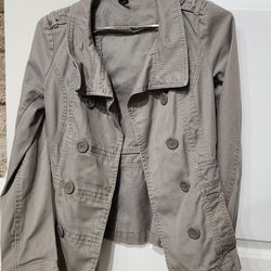 Blazer Women Girls H&M size XS 2 Jacket Cotton Blend