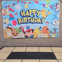 Pokemon BIRTHDAY BANNER 