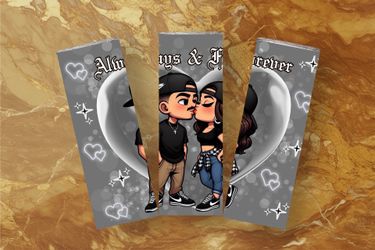 Always and Forever Chicano Love 20oz Tumbler - Gray - Valentine’s Day