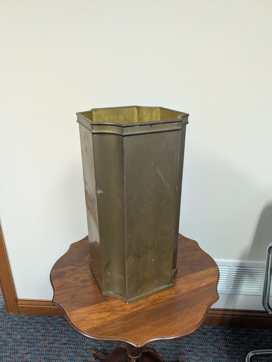 Vintage Solid Brass Umbrella Cane Stand