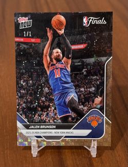 2025-26 Topps Now Team Set Jalen Brunson New York Knicks 1/1 FoilFractor