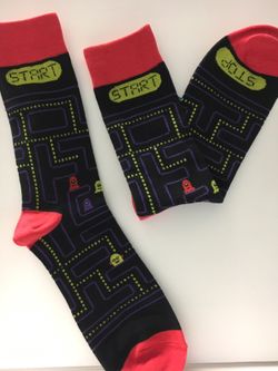 PAC Man socks new in pkg 3/$10