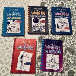 Diary Of The Wimpy Kid Hard Cover Books Except One 