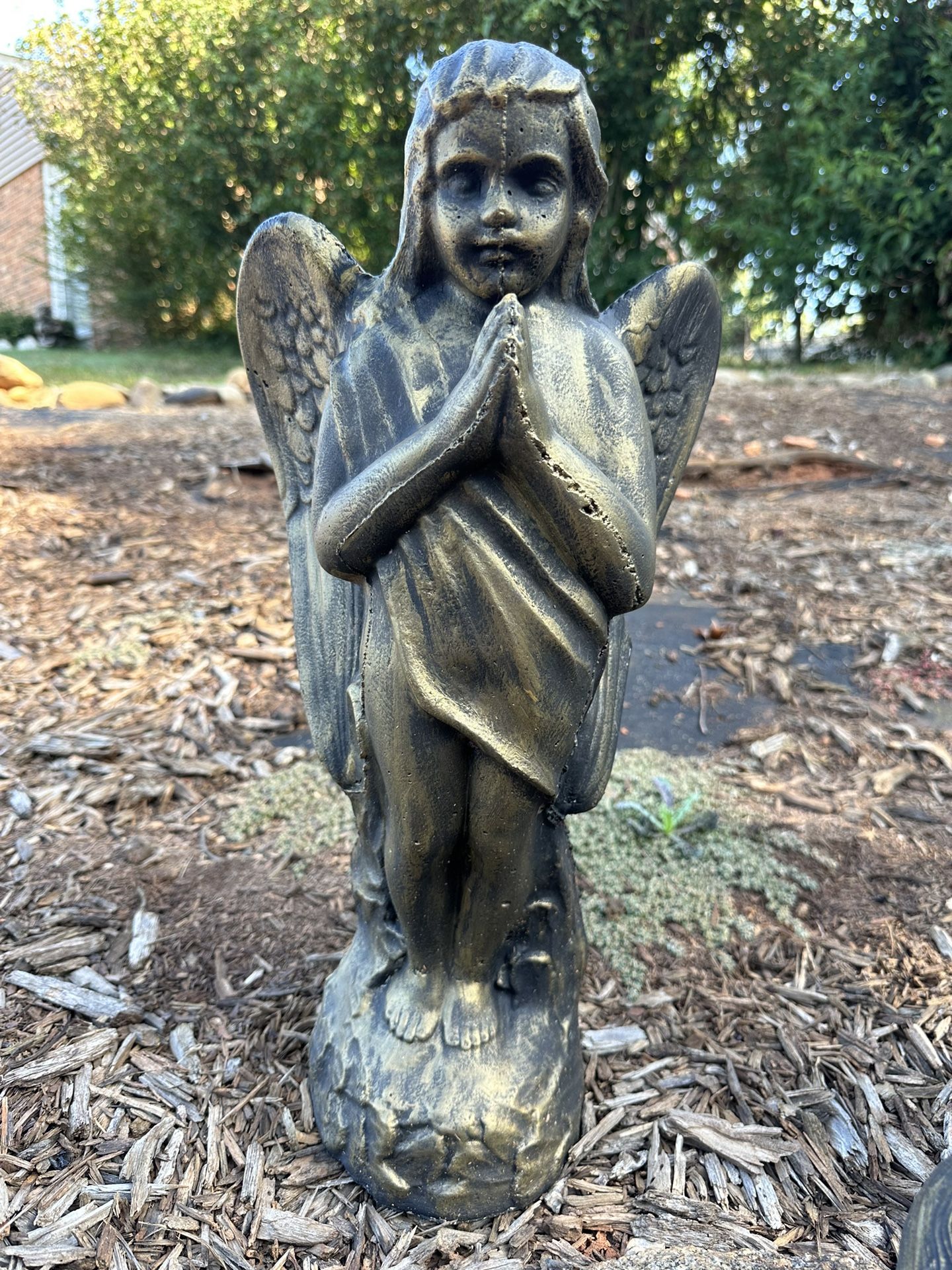 Concrete Angel Garden Decor