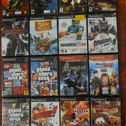 PS2 Game Lot Bundle With Booklets