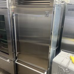 HESTAN 36”WIDE BUILT IN BOTTOM FREEZER REFRIGERATOR 