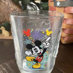 Vintage 2000 Walt Disney World Mickey Mouse Disney Studios McDonald's Glass Square