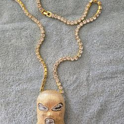 Burglar With Ice Necklace 24-in 14 Karat