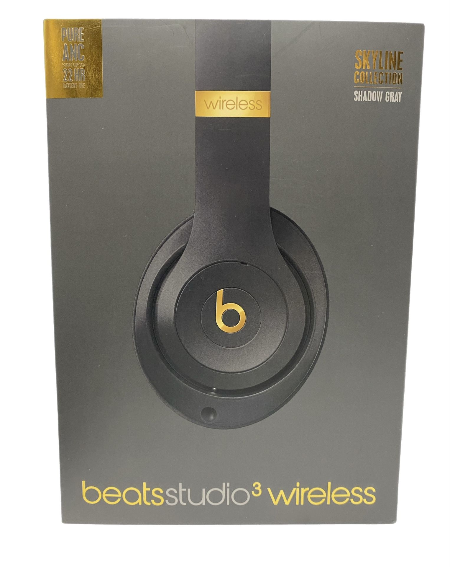 Beats Studio 3 Wireless Over Ear Bluetooth Headphones With Carrying Case Gray Beige Gold