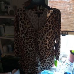 goddess leopard Print Top