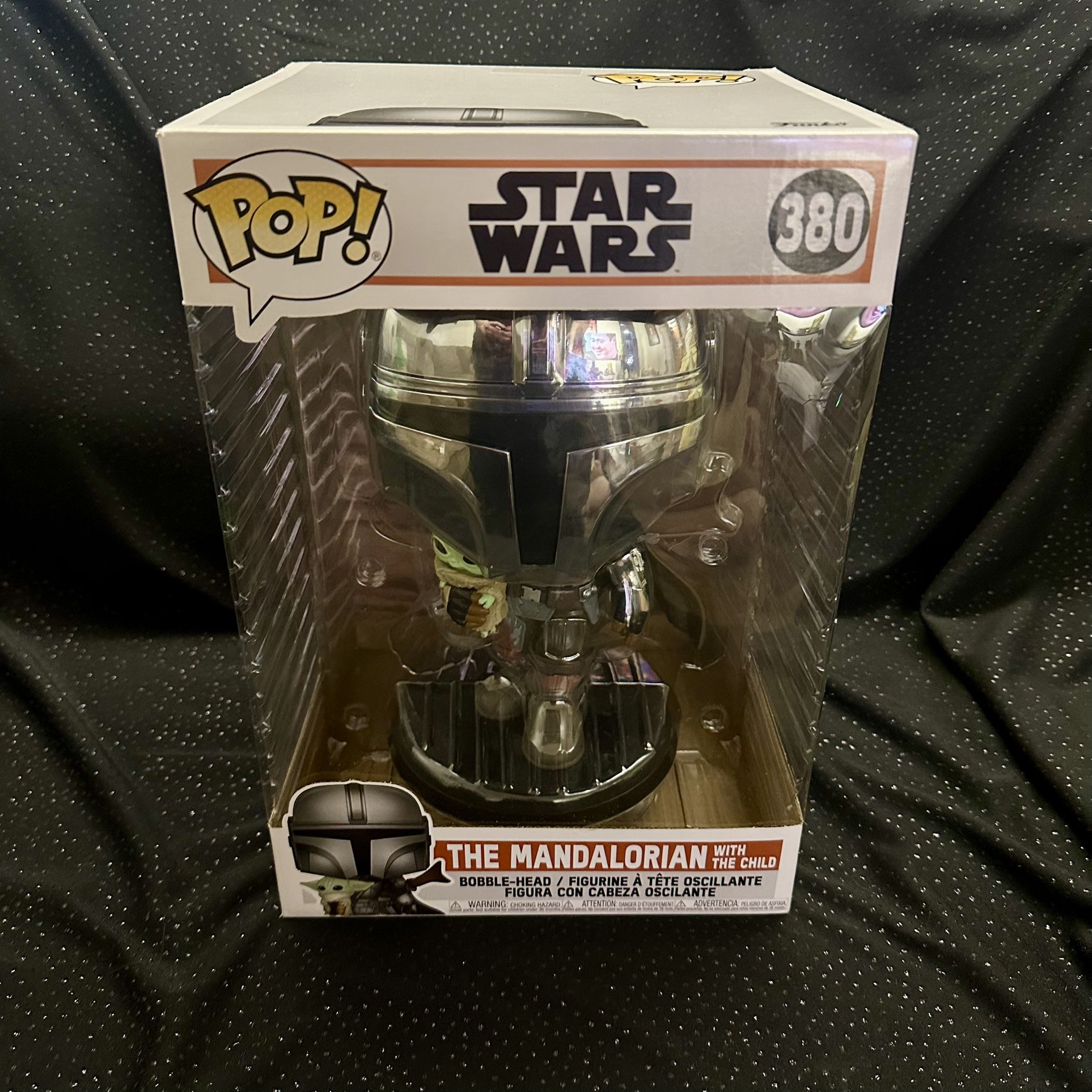 Funko Pop! | Star Wars Mandalorian With The Child, 10 inch #380