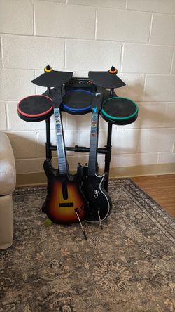 Xbox 360 Guitar hero set