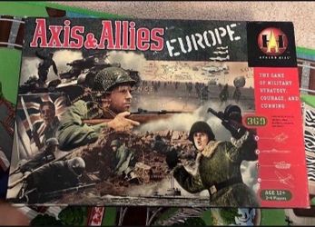 Vintage Axis & Allies Europe Military Board Game